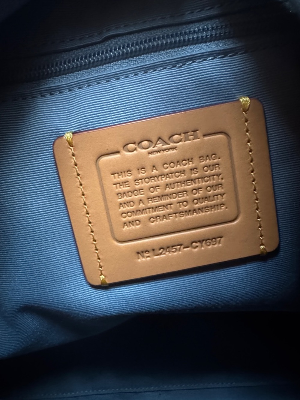 Coach Large Laurel in Denim - Picture 12 of 12